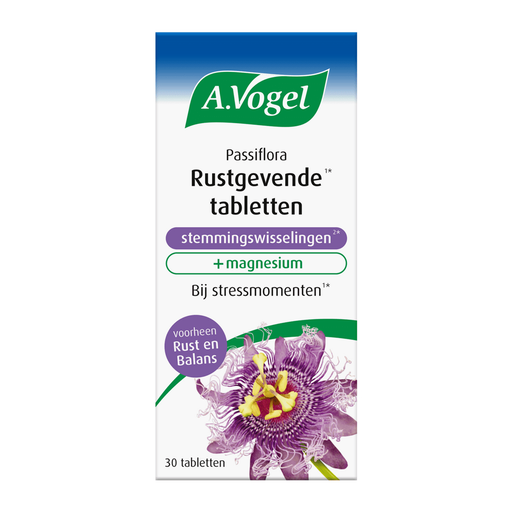 A.Vogel Passiflora Rustgevende1* Tabletten Stemmingswisselingen2* 30 stuks