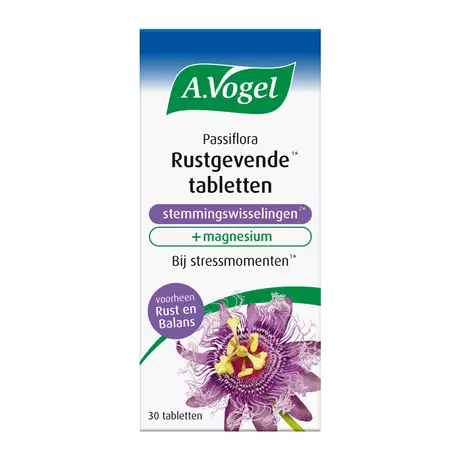 A.Vogel Passiflora Rustgevende1* Tabletten Stemmingswisselingen2* 30 stuks
