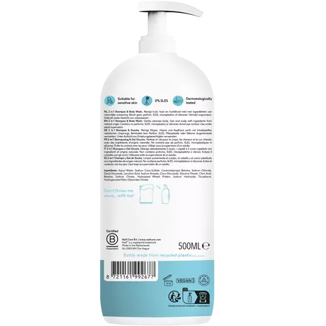Naïf Baby & Kids 2-In-1 Shampoo & Body Wash 0% Parfum 500 ML