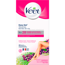 Veet Ontharingsstrips Easy-Gelwax Benen & Lichaam Normale Huid 20 stuks