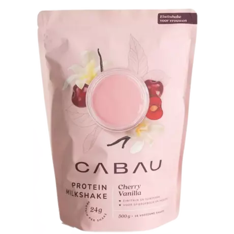 Cabau protein milkshake cherry vanilla 500 gram