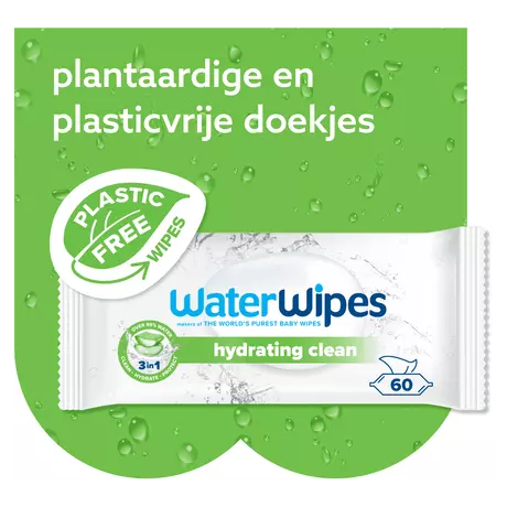 WaterWipes Hydrating Clean Billendoekjes 48 stuks