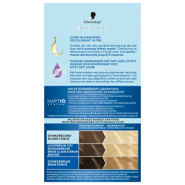 Schwarzkopf Blonde Omega Plex Intensive Blond Super Plus L1++ Haarkleuring