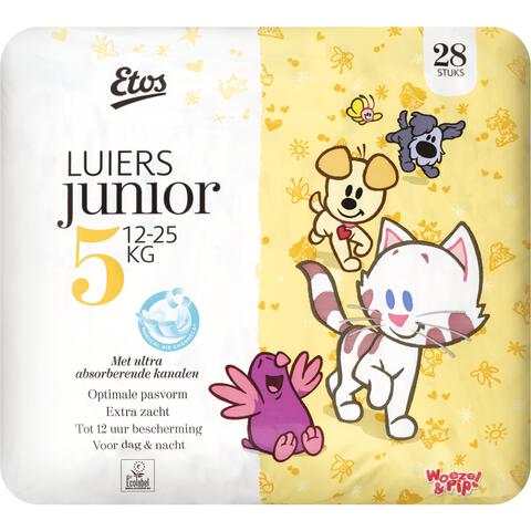 Etos Woezel & Pip Luiers Junior Maat 5 Megabox