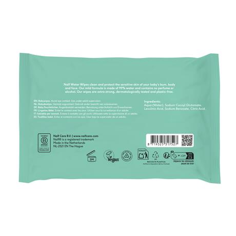 Naïf Plasticvrije Water Billendoekjes 16x54 stuks