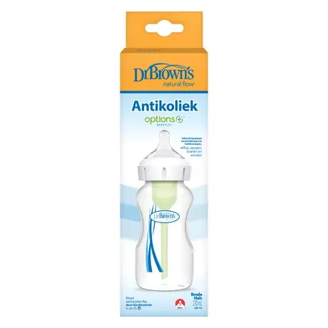 Dr. Brown’s Options+ Anti-Colic Brede Halsfles 270 ML