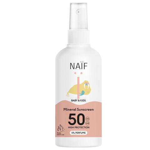 Naïf Baby & Kids Zonnebrandspray Parfumvrij SPF50 100 ML
