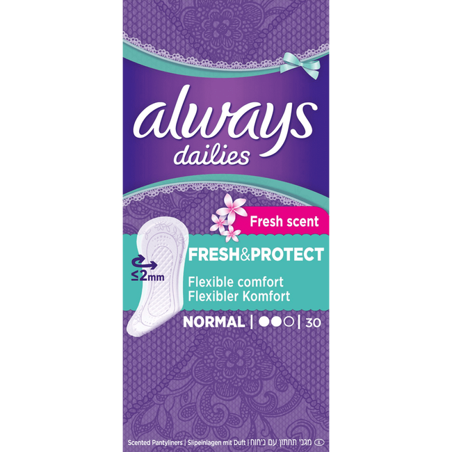 Always Dailies Fresh & Protect Inlegkruisjes Normal Fresh