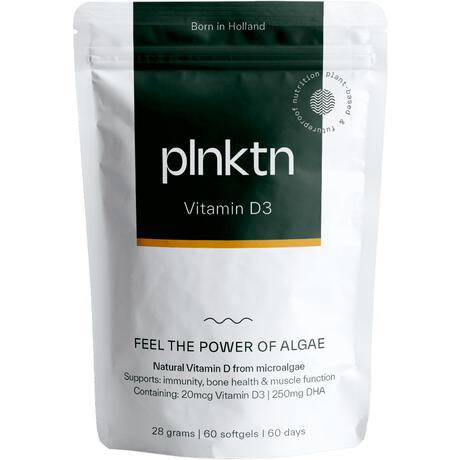Plnktn Algenolie Vitamine D3 60 stuks