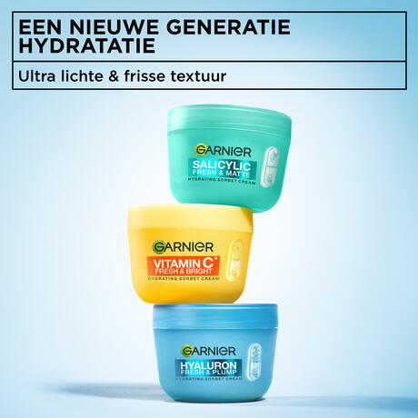 Garnier Hyaluron Fresh & Plump Hydraterende Sorbet Creme 85 ML