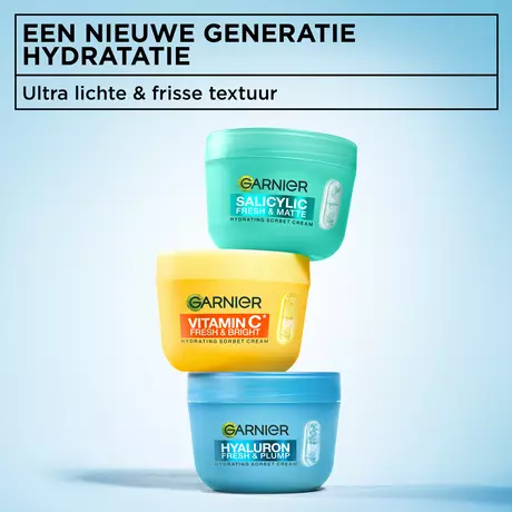 Garnier Hyaluron Fresh & Plump Hydraterende Sorbet Creme 85 ML