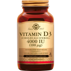 Solgar Vitamin D-3 4000 IU 100 mcg 60 capsules