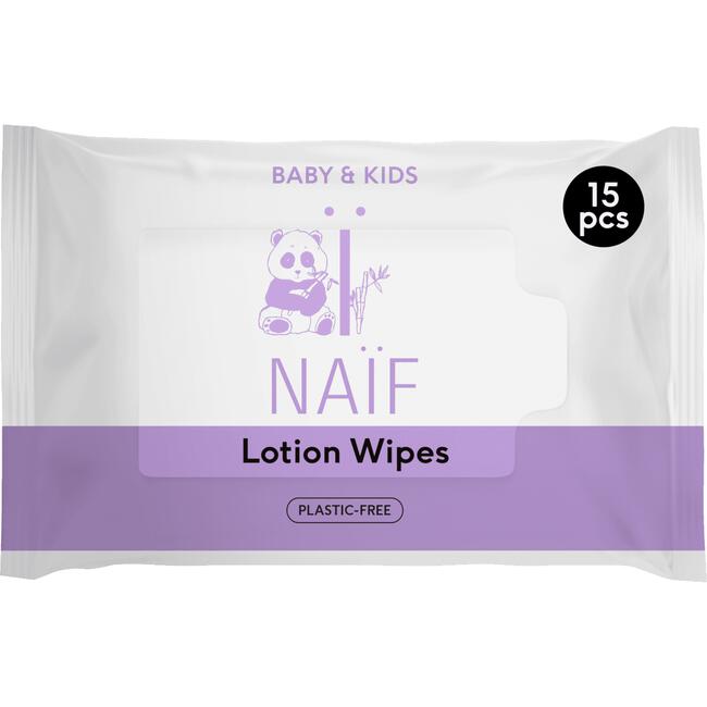 Naïf Plasticvrije Lotion Billendoekjes Sample Pack 15 stuks