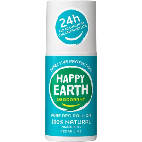 Happy Earth 100% Natuurlijke Cedar Lime Deodorant Roller 75 ML
