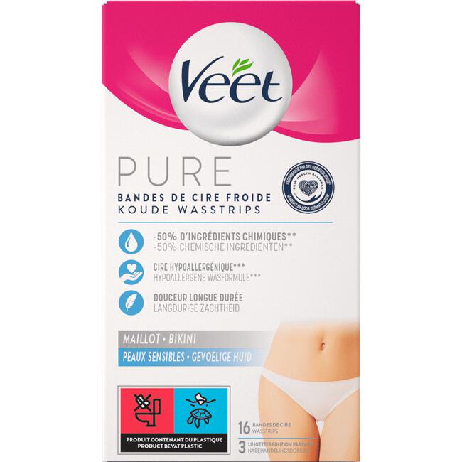 Veet Pure Waxstrips Bikini 16 stuks 16 EA |