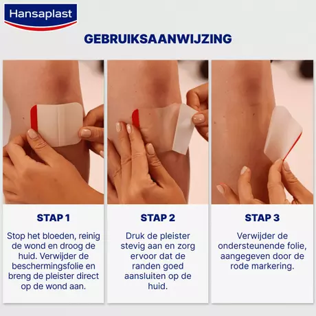 Hansaplast Second Skin Waterproof en Transparante XL Eilandpleisters 3 stuks