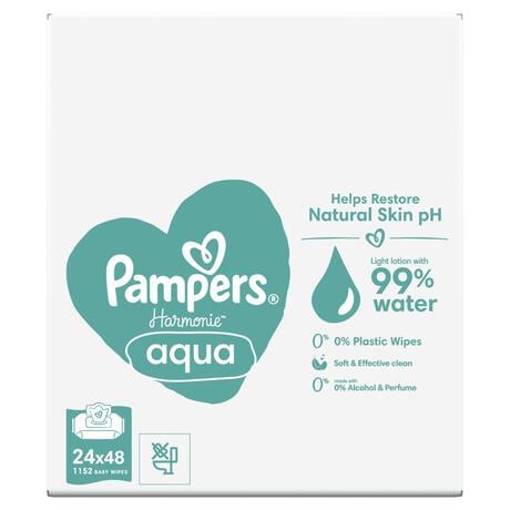 Pampers Harmonie Aqua Billendoekjes 24x48 Stuks