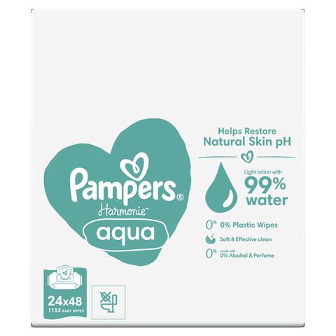 Pampers Harmonie Aqua Billendoekjes 24x48 Stuks