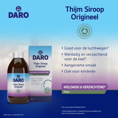 Daro Thijmsiroop Original 200 ML
