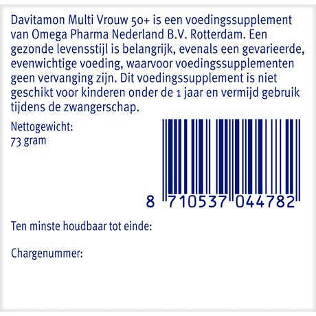 Davitamon Multi Vrouw 50+ 60 stuks