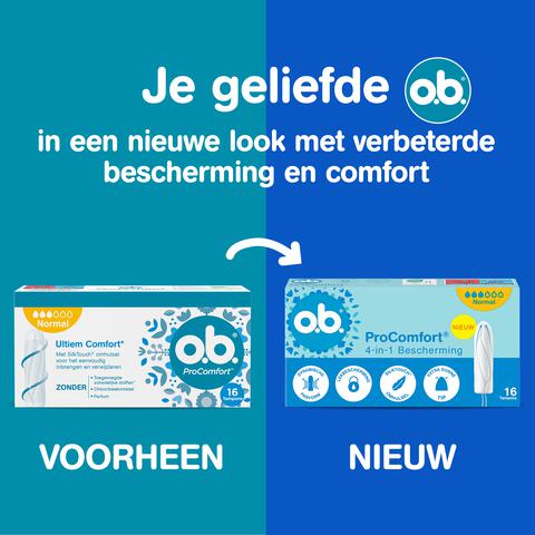 O.B. Pro Comfort Advanced Normal Tampons 16 Stuks
