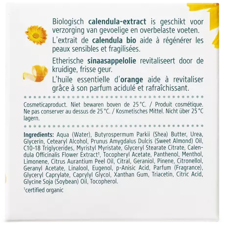 Kneipp Foot Care Voetbutter Calendula Sinaasappelolie 100 ML