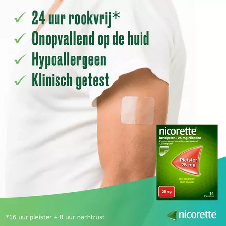 Nicorette Pleister 25 mg Nicotine 7 Stuks