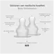 BIBS Babyfles Glas Medium Flow Silicone Sage incl. opvouwbaar trechtertje 240 ML
