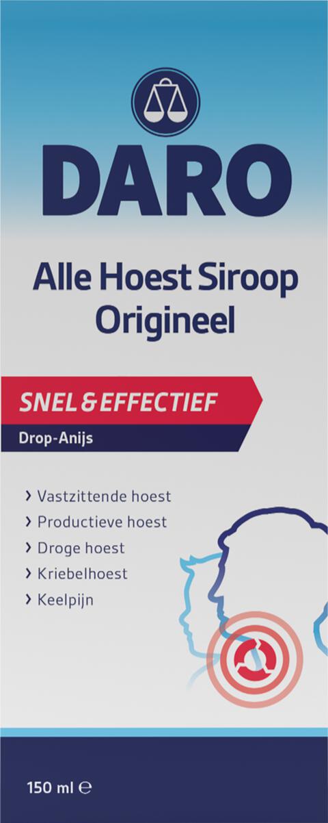 Daro Alle Hoest Siroop 150 ML