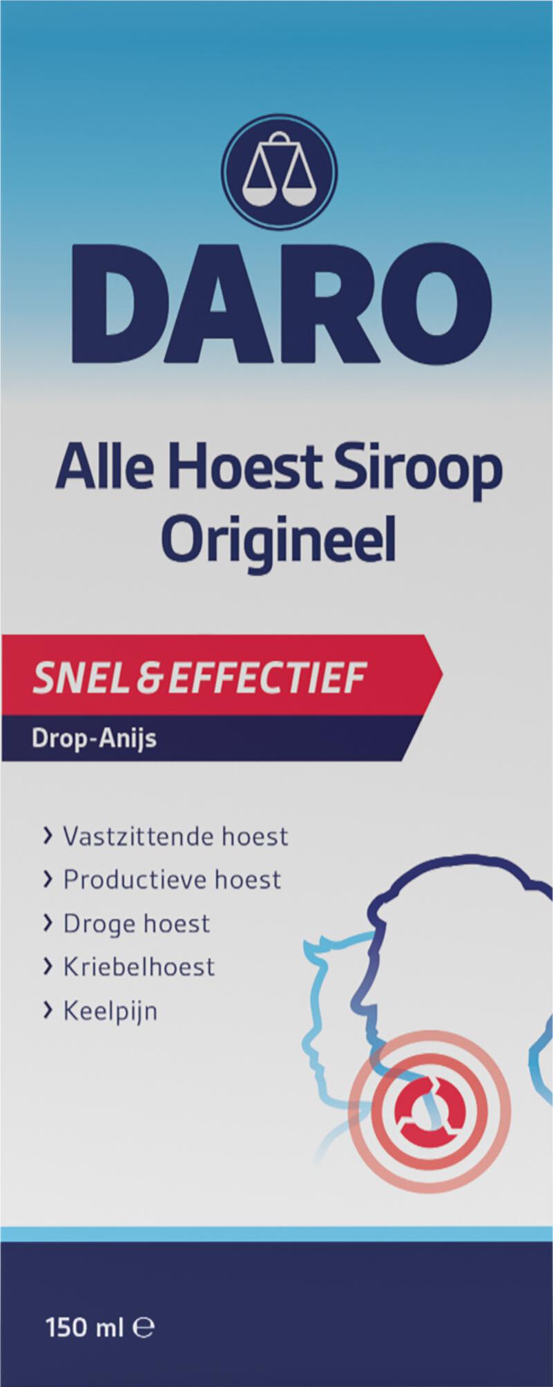 DARO Alle Hoest Siroop 150 ML