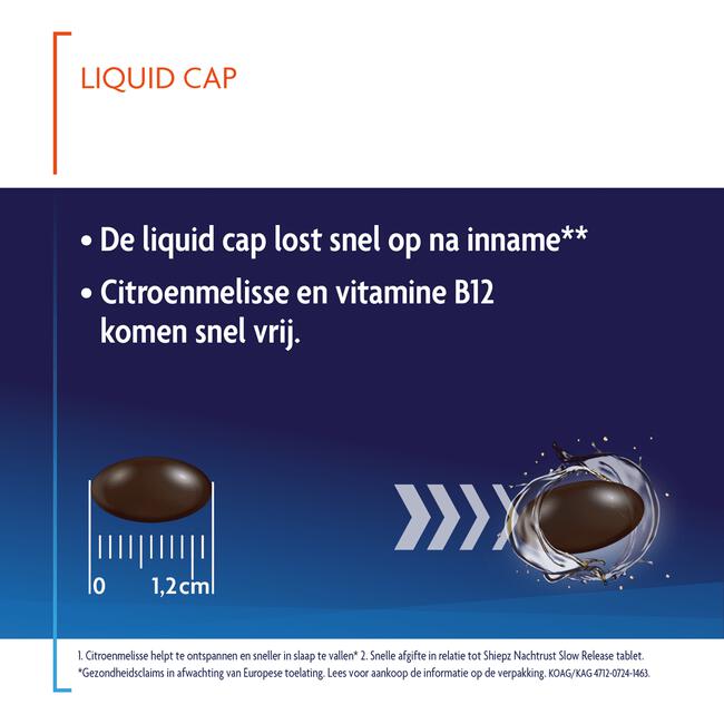 Shiepz helpt in slaap vallen liquid cap 30ST