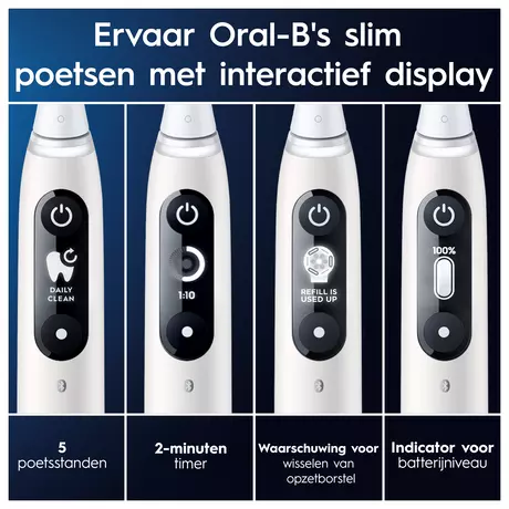 Oral-B iO 6 Wit & Roze Duo Elektrische Tandenborstels