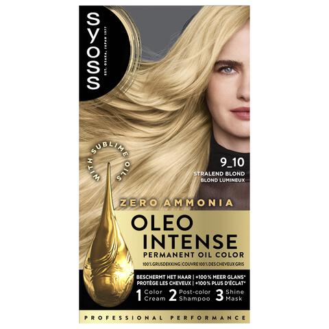 Syoss Oleo Intense Permanente Haarkleuring 9-10 Stralend Blond