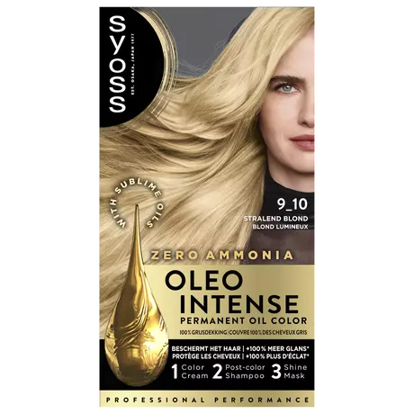 Syoss Oleo Intense Permanente Haarkleuring 9-10 Stralend Blond
