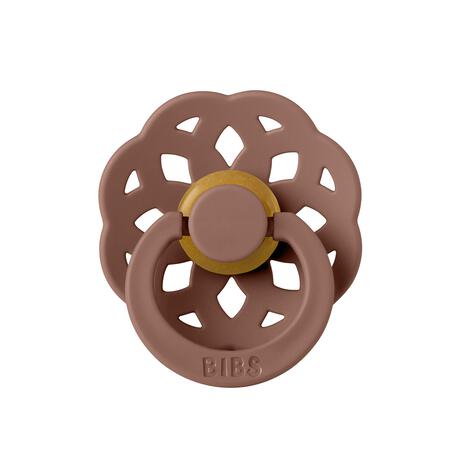 BIBS Boheme Fopspeen Rond Latex Maat 2 Woodchuck/Blush 2 stuks