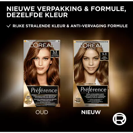 L'Oréal Paris Préférence Permanente Haarverf 5.3 Virginie