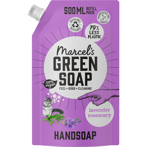 Marcel's Green Soap Lavendel & Rozemarijn Handzeep Navulzak 500 ML