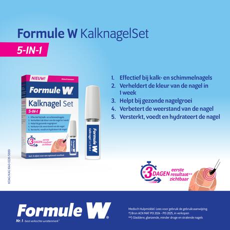 Formule W Kalknagel Set 5-In-1