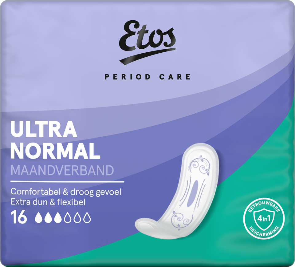 Etos Ultra Normal Maandverband 16 - 16 stuks