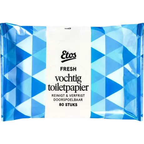 Etos Fresh Vochtig Toiletpapier 80 stuks
