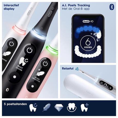 Oral-B iO 6S Wit Elektrische Tandenborstel 