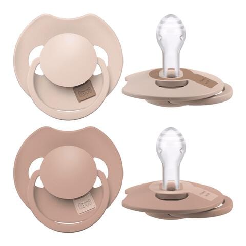 Difrax LOVI Prime Fopspeen 6-18 Maanden Nude/Blush BPA-vrij
