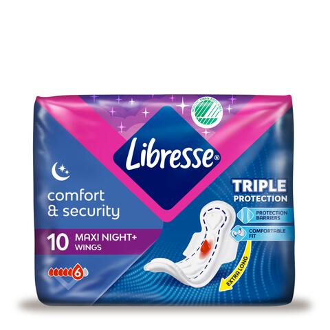 Libresse Maxi Maandverband Goodnight 10 stuks