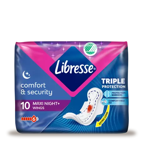 Libresse Maxi Maandverband Goodnight 10 stuks