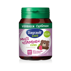 Dagravit Natural Kids Multi Framboos Hooggedoseerd 60 Dragees