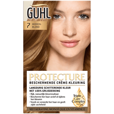Guhl Protecture Beschermende Crème-Haarkleuring 7 Middenblond 2x50 ML
