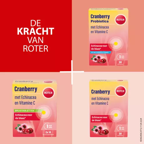 Roter Cranberry + Probiotica Capsules 30 Stuks