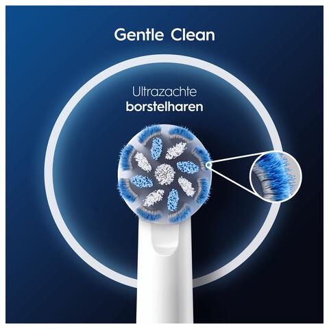 Oral-B Sensitive Clean Opzetborstels Wit 4 Stuks