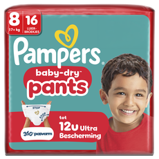 Pampers Baby Dry Pants Luierbroekjes Maat 8 17+ kg 16 stuks
