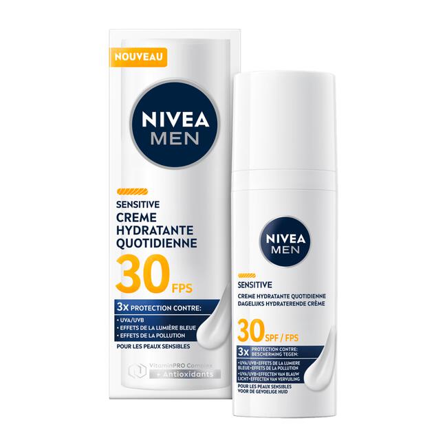 NIVEA MEN Sensitive Triple Protect Moisturizer SPF30 - 30ML